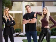 Christina Hall, Tarek El Moussa and Heather El Moussa as seen on The Flip Off, Season 1.